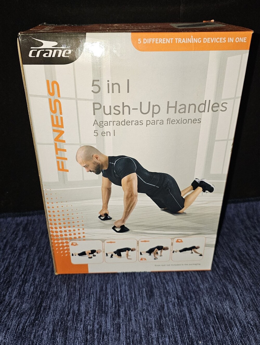 Crane Fitness 5-in-1 Push-Up Handles - Black